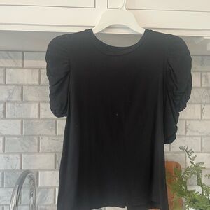 LOFT Black Short Sleeve Top